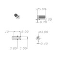 Крепёж для акустического гриля Audiocore DH0118